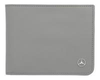 Кожаный кошелек Mercedes-Benz Leather Wallet, RFID protection, Light Grey, артикул B66959259