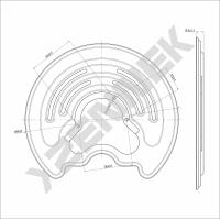 Кожух защитный тормозного диска Opel Vivaro A (2001-2014) DCD0166