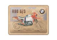 Металлическая пластина BMW Paris-Dakar R80 G/S Tin Sign, 15x20, Nostalgic Art, артикул NA26264