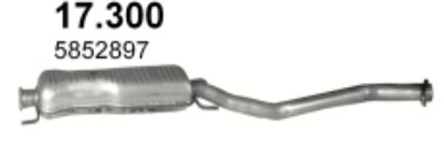Глушитель Opel Vectra B (1995-2002) 17300