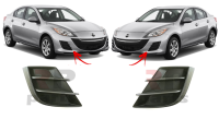 Заглушка (решетка) в бампер передний Mazda 3 BL (2009-2013) 4542274