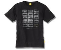 Мужская футболка Volkswagen Beetle T-Shirt, Men's, Evolution, Black, артикул 5C2084200A041