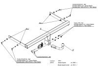 Прицепное устройство (фаркоп) Skoda Superb (2008-2015) Z013