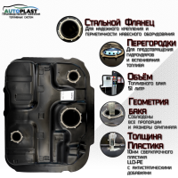 Бак топливный Kia Carens (2006-2012) PFT-81KCFG