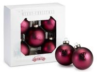 Набор из пяти елочных шаров Volkswagen Christmas Toy, Set of Four, Bordaux, артикул 5NL087790645