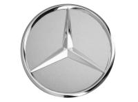 Колпачок ступицы колеса Mercedes цвета титановое серебро с хромированным логотипом, артикул B66470202 Колпачок ступицы колеса Mercedes цвета титановое серебро с хромированным логотипом, артикул B66470202