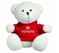 Мягкая игрушка медвежонок Toyota Plush Toy Teddy Bear, White/Red, артикул FKTD705 Мягкая игрушка медвежонок Toyota Plush Toy Teddy Bear, White/Red, артикул FKTD705