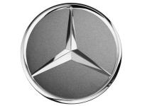 Колпачок ступицы колеса Mercedes цвета Серые Гималаи с хромированным логотипом, Hub caps, himalayas grey with chrome star, артикул A22040001257756 Колпачок ступицы колеса Mercedes цвета Серые Гималаи с хромированным логотипом, Hub caps, himalayas grey with chrome star, артикул A22040001257756