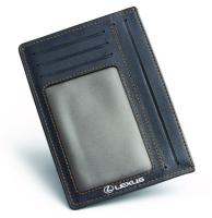Кожаная обложка для документов Lexus Leather Document Wallet, Small, Dark Blue/Grey, артикул FKW2200L