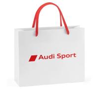 Бумажный подарочный пакет Audi Sport Paper bag, White, Size S, артикул 7281900201