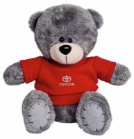 Мягкая игрушка медвежонок Toyota Plush Toy Teddy Bear, Grey/Red, артикул FKTDTAGR Мягкая игрушка медвежонок Toyota Plush Toy Teddy Bear, Grey/Red, артикул FKTDTAGR