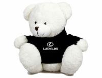 Мягкая игрушка медвежонок Lexus Plush Toy Teddy Bear, White/Black, артикул FKTD703LWB
