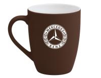 Керамическая кружка Mercedes-Benz Heritage Logo Mug, Soft-touch, 320ml, Brown/White, артикул B6695A251