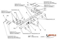 Прицепное устройство (фаркоп) Mercedes GLA X156 (2013-2019) M049