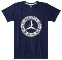 Мужская футболка Mercedes Men's T-shirt, Navy Blue, Classic, артикул B66041551