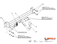 Прицепное устройство (фаркоп) BMW X3 E83 (2003-2010) B009