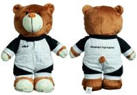 Плюшевый мишка Kia Plush Toy Teddy Bear, Brown/Black/Red/White, артикул R8480AC1019K