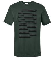 Мужская футболка MINI JCW Stripes Men's T-Shirt, Racing Green, артикул 80142454526