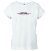 Женская футболка MINI JCW Logo T-Shirt Women’s, White, артикул 80142454484