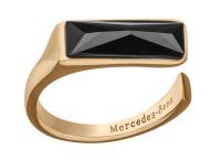 Женское кольцо Mercedes Ring, Crystal, Swarovski, pink gold colours / black, артикул B66953601