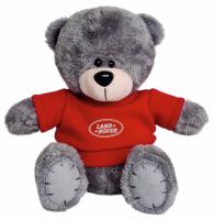 Мягкая игрушка медвежонок Land Rover Plush Toy Teddy Bear, Grey/Red, артикул FKTDLRGR