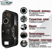 Бак топливный Chevrolet Lanos (2005-2009) PFT-66CHLZ