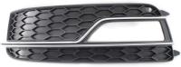 Заглушка (решетка) в бампер передний Audi A5 8T (2007-2016) 0038957
