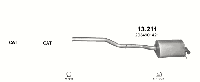 Глушитель Mercedes C W203 (2000-2007) 13211