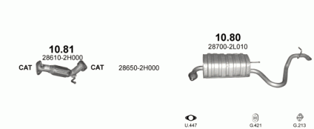 Глушитель Hyundai i30 (2007-2012) 1080