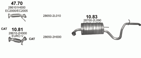 Глушитель Hyundai i30 (2007-2012) 1083