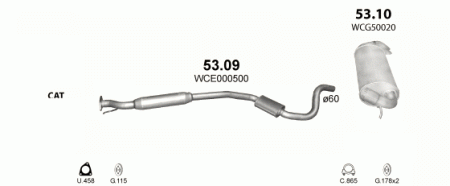 Глушитель Land-Rover Freelander (1997-2006) 5310