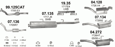 Глушитель Citroen Jumpy (1994-2006) 4272