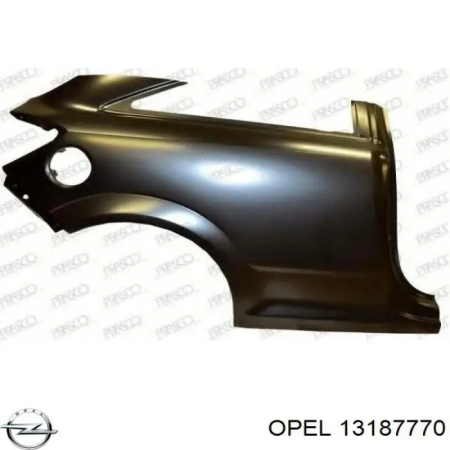 Крыло заднее правое Opel Astra H (2004-2010) P71OP001AR