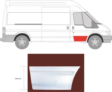 Ремкомплект двери передней Ford Transit (2000-2013) 2509121 Ремкомплект двери передней Ford Transit (2000-2013) 2509121