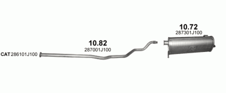 Глушитель Hyundai i20 (2008-2014) 1082