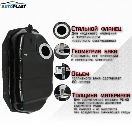 Бак топливный Nissan Terrano R20 (1993-2006) PFT-68NT2