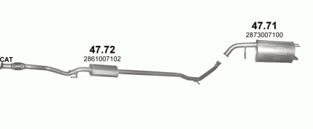 Глушитель Kia Picanto (2004-2011) 4772