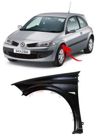Крыло переднее левое Renault Megane (2002-2009) RN01008AL