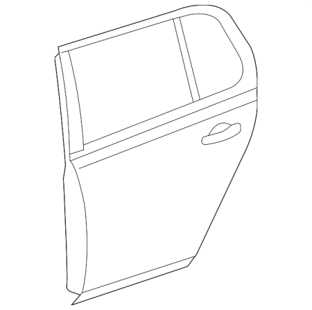 Дверь задняя левая Volkswagen Golf (2012-2019) 9535717