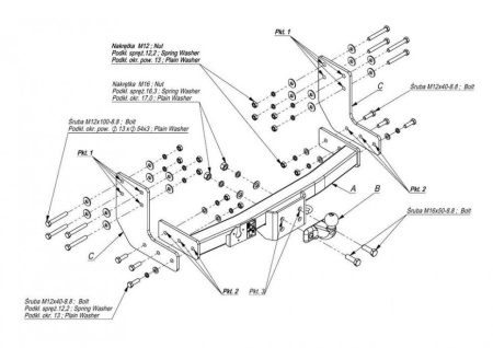 Прицепное устройство (фаркоп) Volkswagen Crafter (2006-2016) M021