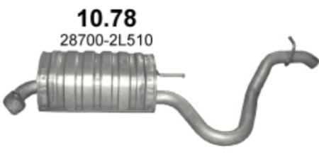 Глушитель Hyundai i30 (2007-2012) 1078