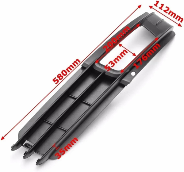 Заглушка (решетка) в бампер передний Audi A6 C6/4F (2004-2011) 0031915