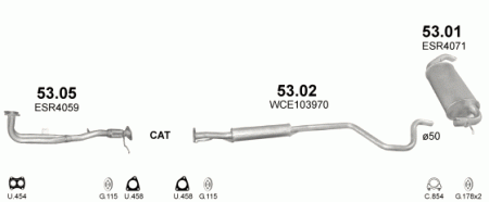 Глушитель Land-Rover Freelander (1997-2006) 5302