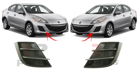 Заглушка (решетка) в бампер передний Mazda 3 BL (2009-2013) 4542274