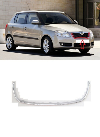 Молдинг решетки радиатора Skoda Roomster 5J (2006-2015) 6915051