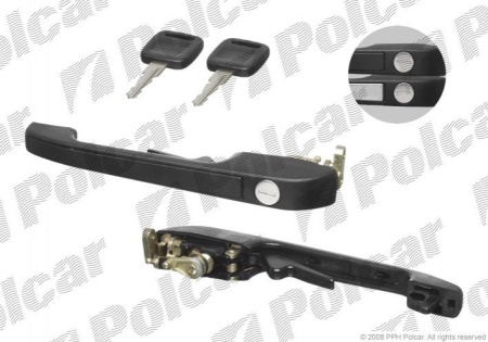 Ручка наружная передняя левая Audi 100 С3 (1982-1991) 1315Z41