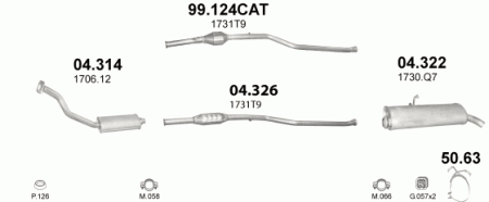 Глушитель Citroen Berlingo (1996-2008) 4314