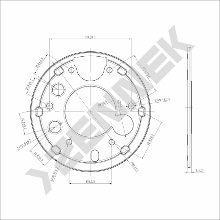 Кожух защитный тормозного диска Mercedes Sprinter W901-905 (1995-2006) DCD0224