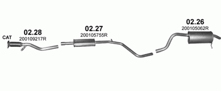 Глушитель Dacia Logan (2012-) 226