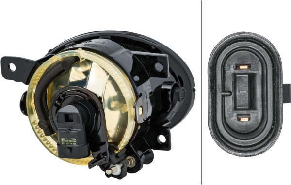 Фара противотуманная левая Volkswagen Transporter T5 (2003-2015) 95680291